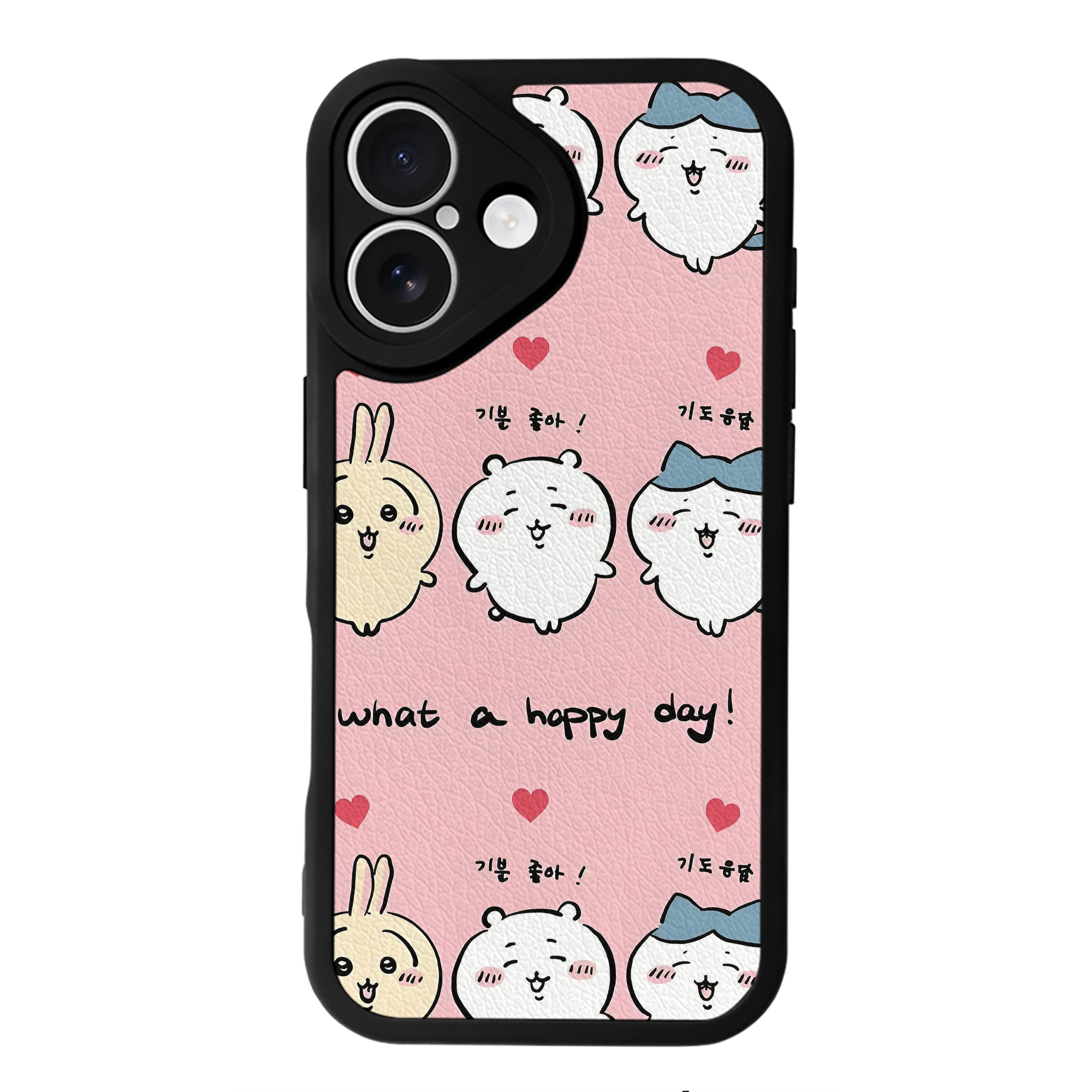 （画像用） ちいかわ Chii-kawa 【iPhone 16シリーズ対応】シリコンスマホケース（レザー調） 材質：シリコン